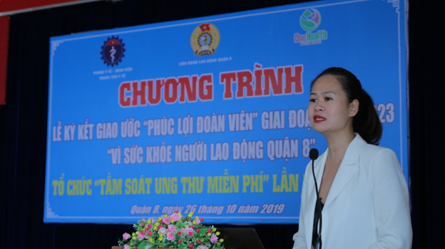 ONE HEALTH FOUNDATION THAM DỰ LỄ KÝ GIAO ƯỚC “PHÚC LỢI ĐOÀN VIÊN” VỚI LIÊN ĐOÀN LAO ĐỘNG QUẬN 8